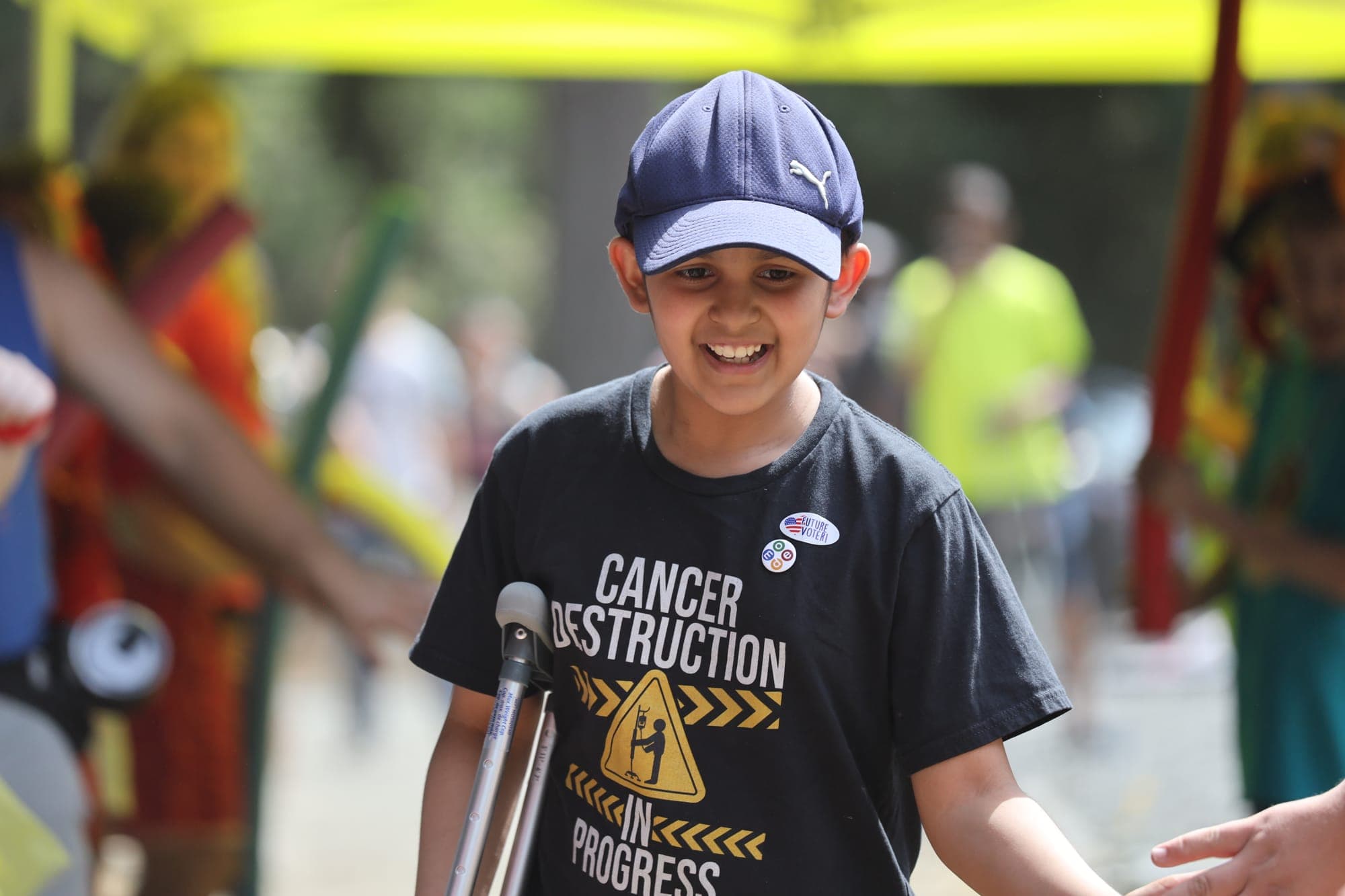 Kyra, whose courage and light inspires our mission